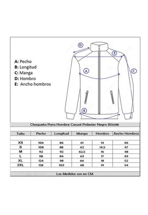 Chaqueta Para Hombre Casual Poliester JK55118 Azul