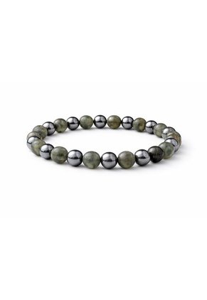 Pulsera Hombre Labradorita Verde Acerina 8mm