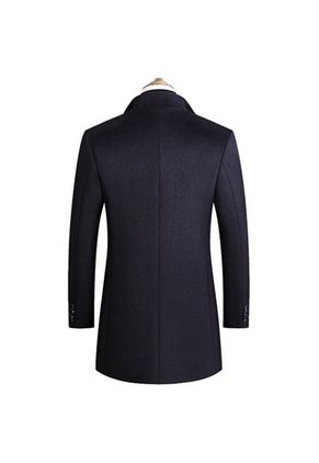 Chaqueta Abrigo Larga Hombre Casual SA837 Negro