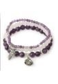 Conjunto Pulseras Cuentas Amatista 4 6 8mm G501 de UrbenMood