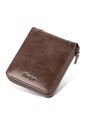Billetera Cuero Hombre Monedero Vintage Bloqueo RFID 6065 Marron de UrbenMood