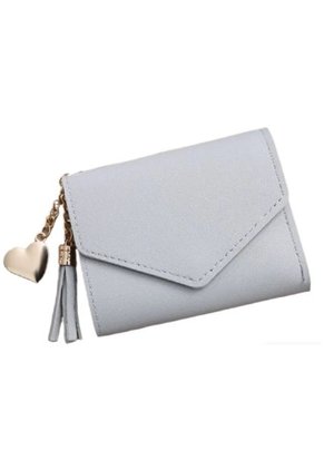 Billetera Mujer Corta Cuero Cuero PU Borla 0528