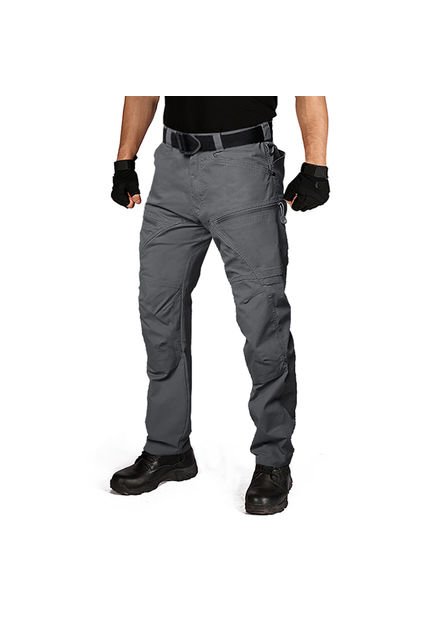 Pantalon Militar Hombre Casual Transpirable 002 Gris