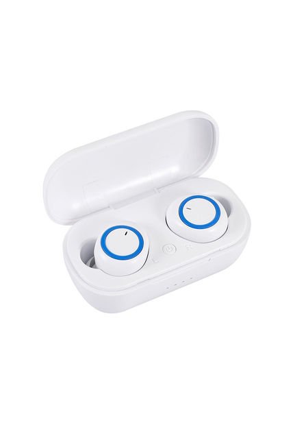 PS5253Mini Audifonos TWS Bluetooth Estereo Deportivos In Ear A2 Blanco Azul