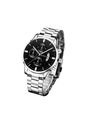 Reloj Hombre Pulsera Lujo Quarzo Acero Inoxidable S6982 Plateado Negro de UrbenMood