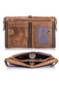 Billetera Cuero PU Hombre Monedero RFID BULLCAPTAIN QB06 Marron de UrbenMood