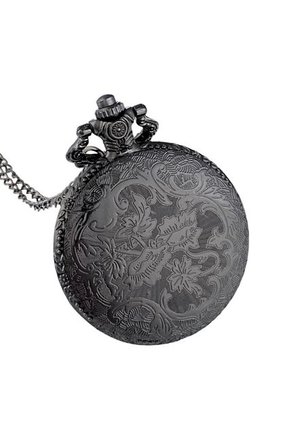 Reloj Bolsillo Cuarzo Cadena Calavera Steampunk P000