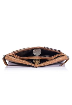 Billetera Cuero PU Hombre Monedero RFID BULLCAPTAIN QB06 Marron