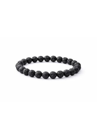 Manilla Pulsera Hombre Roca Lava Negra 8mm UrbenMood