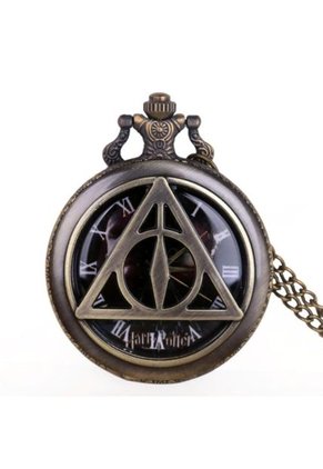 Reloj Bolsillo Cuarzo Reliquias De La Muerte D022