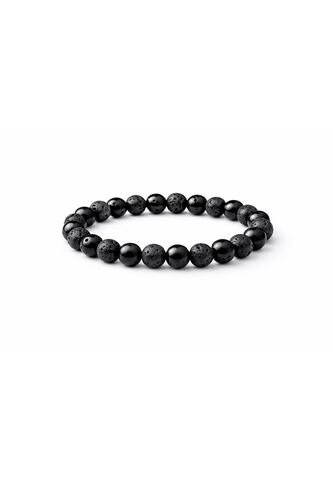 Manilla Pulsera Hombre Onix Piedra Lava 8mm UrbenMood