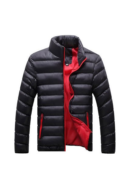 Chaqueta Casual Hombre Mountainskin EDA104 Negro Rojo