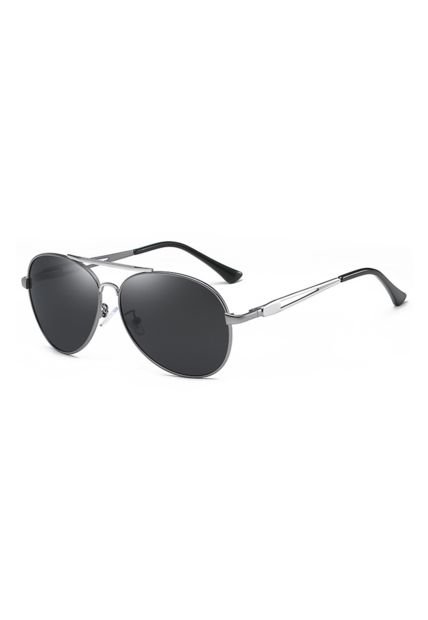 Gafas Lentes Sol UV400 Polarizadas Tipo Piloto 2032 Plateado