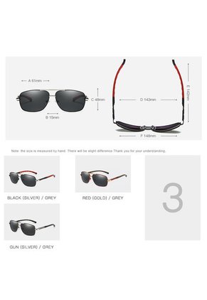 Gafas Lentes Sol Polarizados UV400 Conduccion 8724 Gris