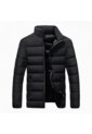 Chaqueta Casual Hombre Acolchada EDA104 Negro Gris de UrbenMood