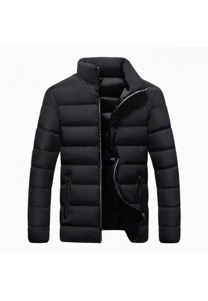 Chaqueta Casual Hombre Acolchada EDA104 Negro Gris