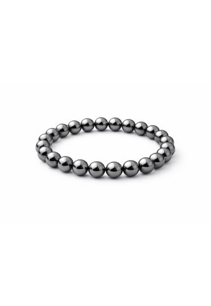 Manilla Pulsera Hombre Acerina Negra 8mm