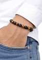 Manilla Pulsera Hombre Ojo Tigre Piedra Lava 8mm de UrbenMood