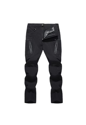 Pantalon Antiarrugas Transpirable Senderismo Hombre 609 Negro