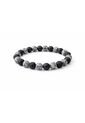 Manilla Pulsera Hombre Jaspe Gris Roca Volcanica 8mm de UrbenMood