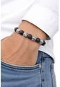Manilla Pulsera Hombre Jaspe Gris Roca Volcanica 8mm de UrbenMood