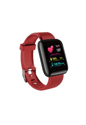 Smartwatch UBMD 116L Fitness Podometro Frecuencia Cardiaca Rojo