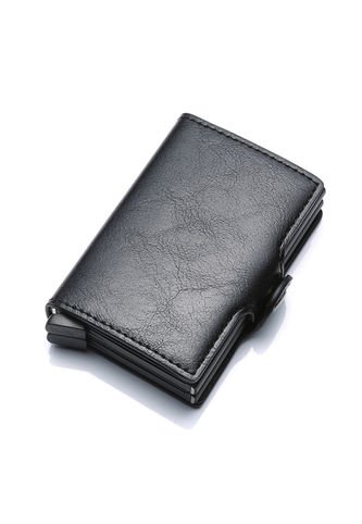 Billetera Tarjetero UBMD Aluminio Bloqueo RFID Hombres 9768 Negro UrbenMood