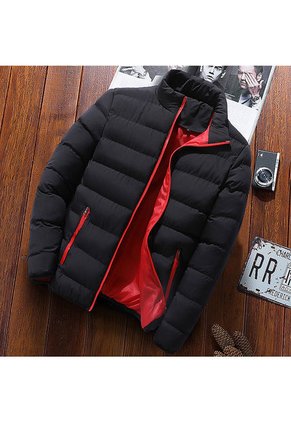 Chaqueta Casual Hombre Mountainskin EDA104 Negro Rojo