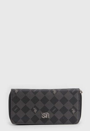 Billetera Gris Oscuro Us Polo Assn