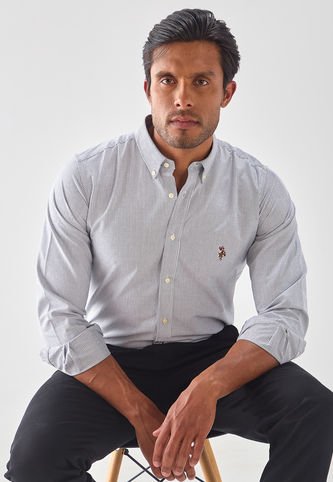 Camisa Negro-Blanco Us Polo Assn US Polo Assn