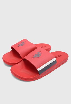 Playera Rojo-Azul Navy-Blanco Us Polo Assn