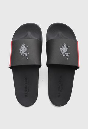 Playera Negro-Blanco-Rojo Us Polo Assn