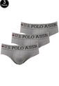 Pantaloncillo pack por 3 Gris Us Polo Assn de US Polo Assn