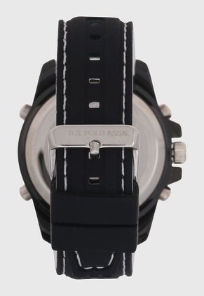 Reloj Negro-Plateado Us Polo Assn