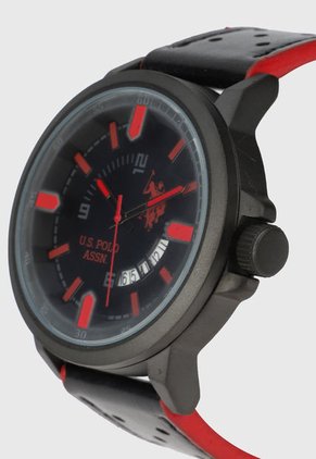 Reloj Negro-Rojo Us Polo Assn