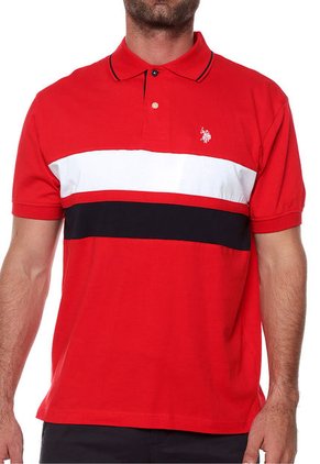 Polo Rojo-Blanco-Azul US Polo Assn