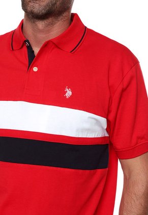 Polo Rojo-Blanco-Azul US Polo Assn