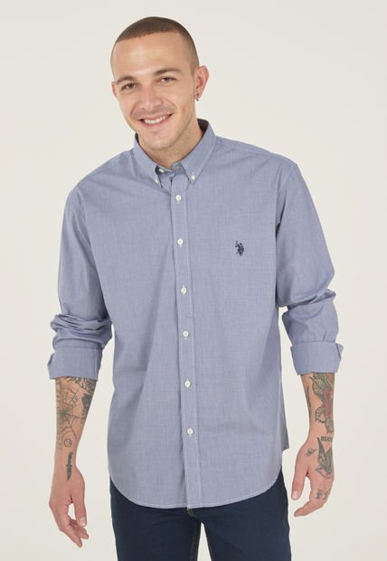 Camisa Azul Us Polo Assn