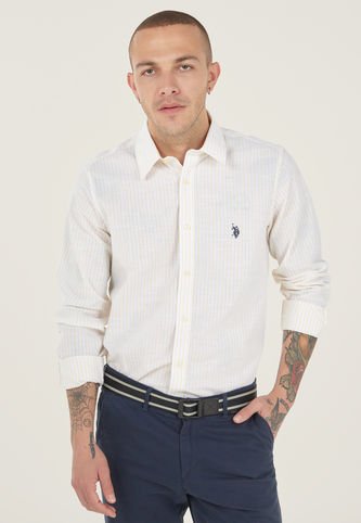 Camisa Blanco-Amarillo Us Polo Assn US Polo Assn