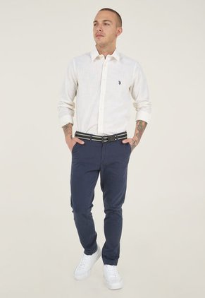 Camisa Blanco-Amarillo Us Polo Assn