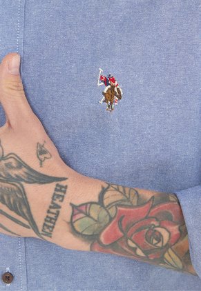 Camisa Azul Us Polo Assn