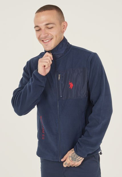 Chaqueta Azul Navy-Rojo Us Polo Assn