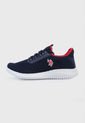 Tenis Lifestyle Azul-Blanco-Rojo Us Polo Assn de US Polo Assn