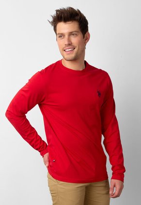 Camiseta Manga Larga U.S. POLO ASSN. Rojo