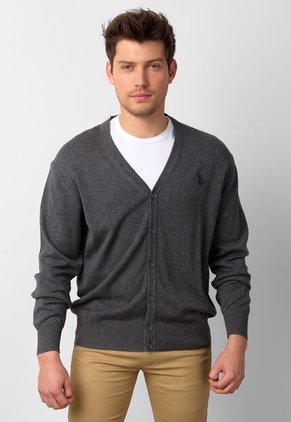 Cárdigan U.S. POLO ASSN. Gris