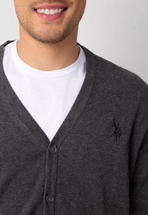 Cárdigan U.S. POLO ASSN. Gris