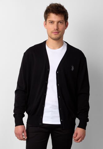 Cárdigan U.S. POLO ASSN. Negro US Polo Assn