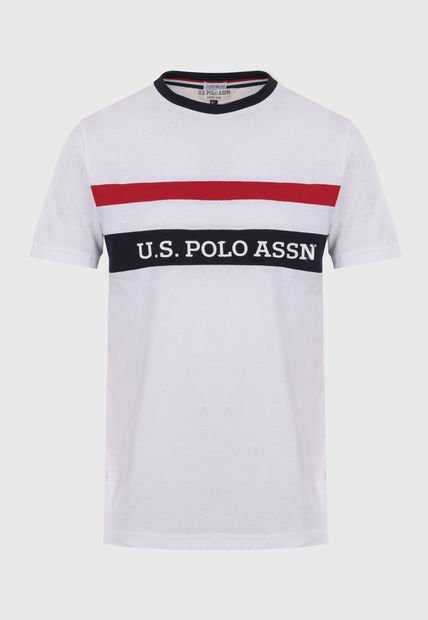 Camiseta Blanco-Azul Navy-Rojo US POLO ASSN