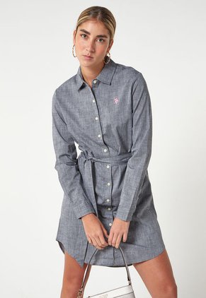 Vestido Corto Gris Us Polo Assn