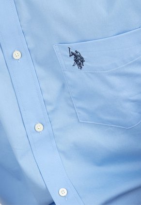 Camisa Celeste-Azul Navy Us Polo Assn